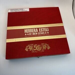 Herrera Esteli Lancero Empty Wooden Cigar Box 10x8x1